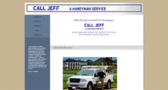 Desktop Screenshot of calljeffthehandyman.com