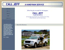 Tablet Screenshot of calljeffthehandyman.com